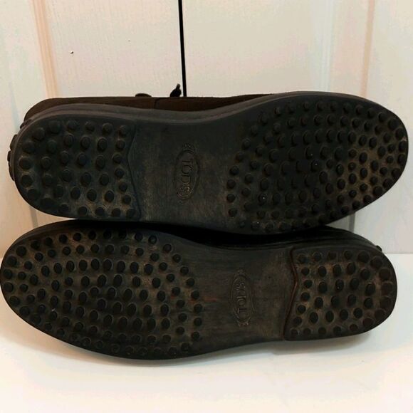 Tod's Shearling Lined Nubuck Chukka Boots 9.5 - Picture 12 of 13